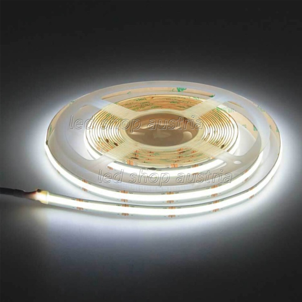 LED COB Strip 24V 320SMD/m 10W/m CRI90+ 5m selbstklebend kaltweiß