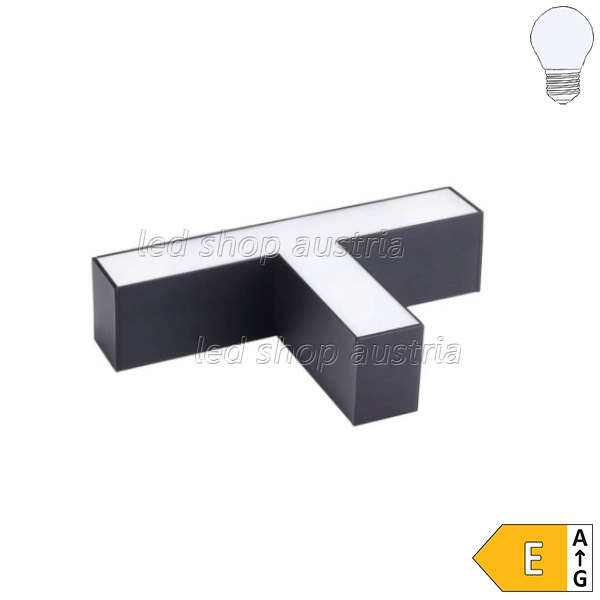 15W T-Verbinder für Linearleuchte Slim Professional schwarz kaltweiß