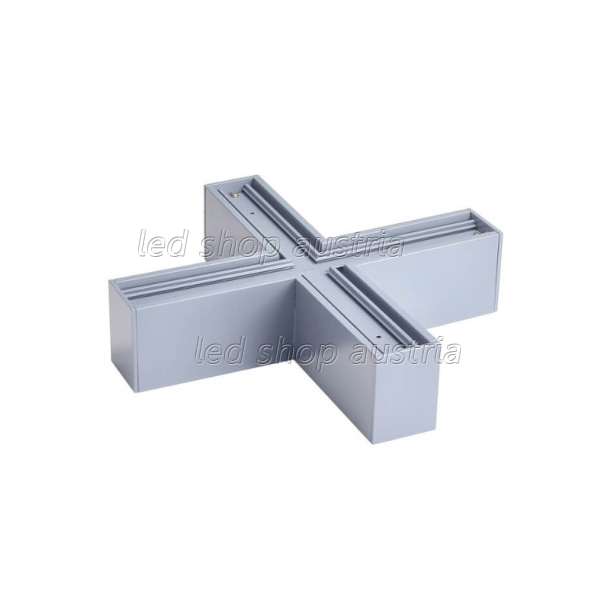20W X-Verbinder für Linearleuchte Slim Professional silber kaltweiß