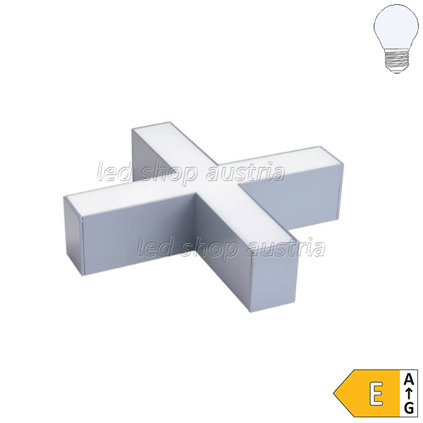 20W X-Verbinder für Linearleuchte Slim Professional silber kaltweiß