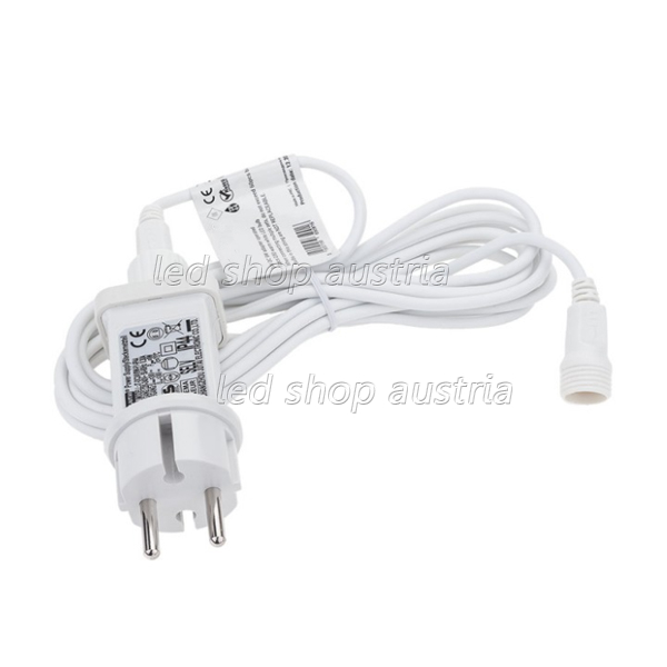 Lichterkette weiß inkl. LED Birnen 20Stk. 13 Meter IP65 warmweiß