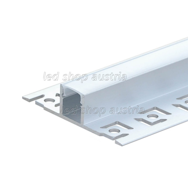 LED Fliesen- Profil ALU FLOOR-O 2000mm SET