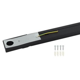 1 Ph. Stromschiene für LED Schienenstrahler sschwarz 198cm