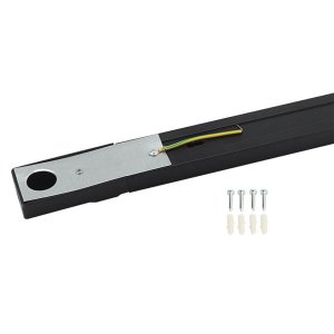 1 Ph. Stromschiene für LED Schienenstrahler sschwarz 198cm