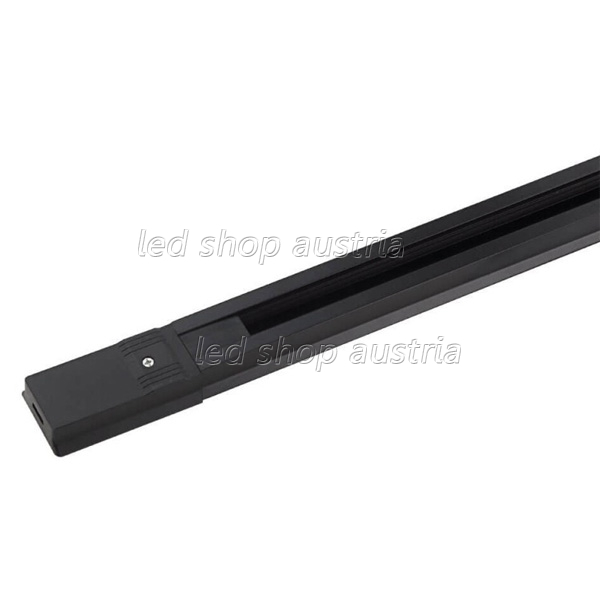 1 Ph. Stromschiene für LED Schienenstrahler sschwarz 198cm