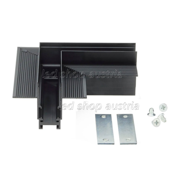 Eckstück Einbau V2 für 48V Stromschiene Magnetic Line R15 schwarz