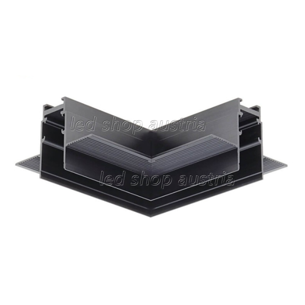Eckstück Einbau V2 für 48V Stromschiene Magnetic Line R15 schwarz
