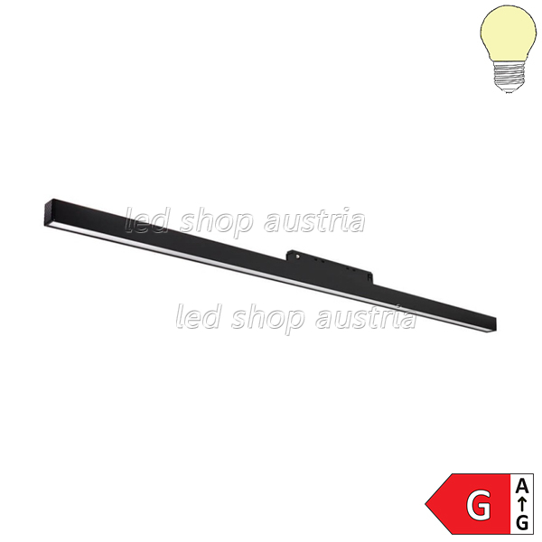 20W LED Leuchte 60cm für 48V Stromschiene Magnetic Line R15 schwarz warmweiß