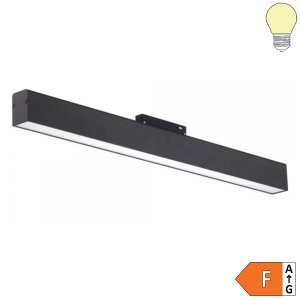 20W LED Leuchte 60cm für 48V Stromschiene Magnetic Line R35 dimmbar schwarz warmweiß