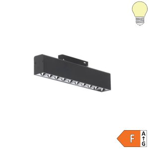 20W Strahler 10-flammig für 48V Stromschiene Magnetic Line R35 dimmbar schwarz warmweiß