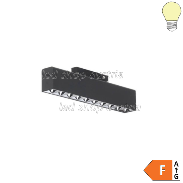 20W Strahler 10-flammig für 48V Stromschiene Magnetic Line R35 dimmbar schwarz warmweiß