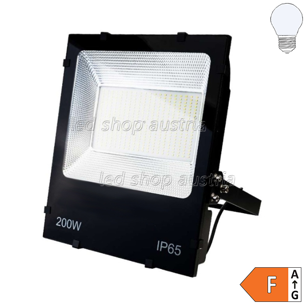 LED SMD Fluter schwarz 120° Abstrahlwinkel 200W Dual Voltage kaltweiß