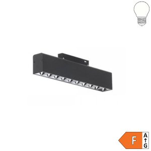20W Strahler 10-flammig für 48V Stromschiene Magnetic Line R35 dimmbar schwarz neutralweiß