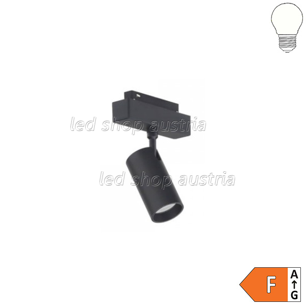12W Schienenspot für 48V Stromschiene Magnetic Line R35 dimmbar schwarz neutralweiß
