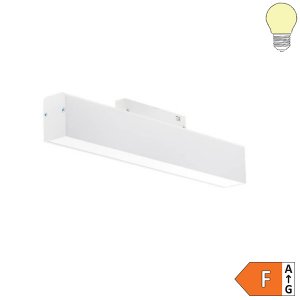 LED Leuchte 12W 30cm für 48V Stromschiene R35 Magnetic Line Weiß 0-10V dimmbar warmweiß