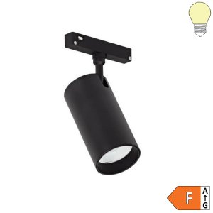 12W LED Spot für 48V Stromschiene Magnetic Line R20 schwarz warmweiß