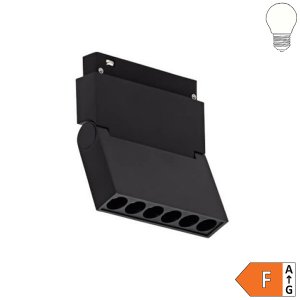 9W LED Strahler schwenkbar für 48V Stromschiene Magnetic Line R20 schwarz neutralweiß