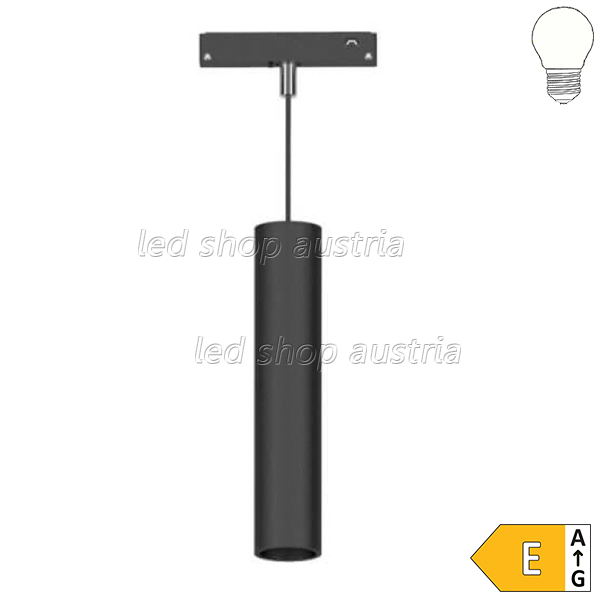 5W LED Pendelleuchte für 48V Stromschiene Magnetic Line R20 schwarz neutralweiß