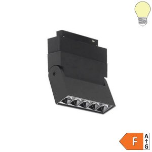 10W LED Strahler 5-flammig schwenkbar für 48V Stromschiene Magnetic Line R35 warmweiß