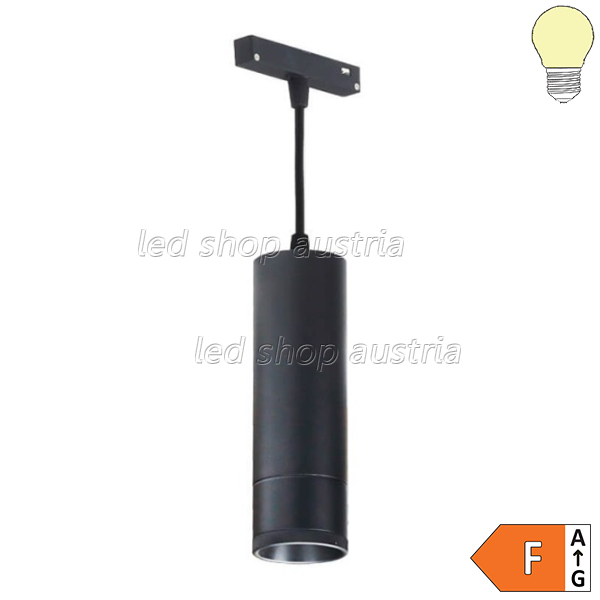 7W LED Pendelleuchte für 48V Stromschiene Magnetic Line R35 schwarz warmweiß