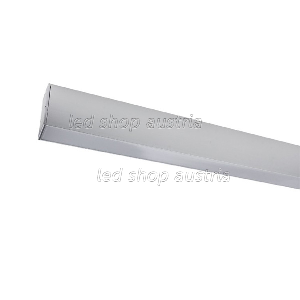 40W LED Linearleuchte Slim mit Abhängung silber kaltweiß