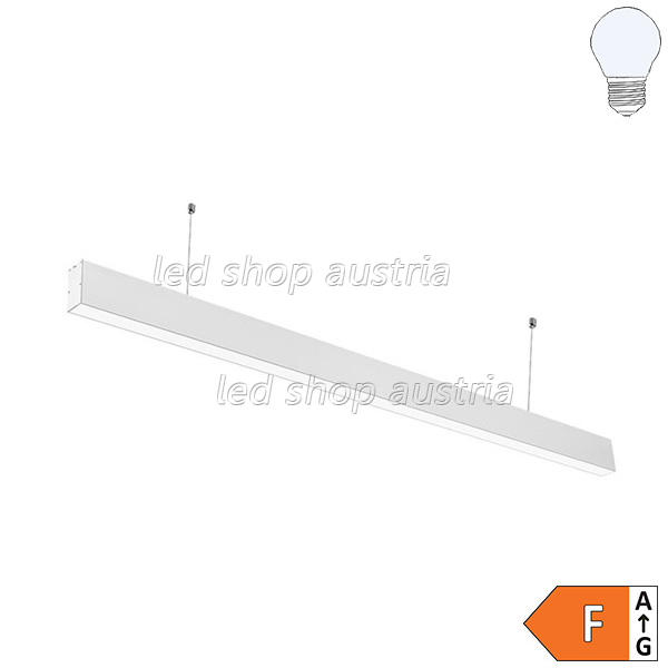 40W LED Linearleuchte Slim mit Abhängung weiß kaltweiß