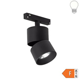 10W LED Spot schwenkbar für 48V Stromschiene Magnetic Line R20 schwarz neutralweiß