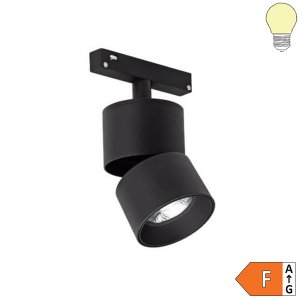 10W LED Spot schwenkbar für 48V Stromschiene Magnetic Line R20 schwarz warmweiß