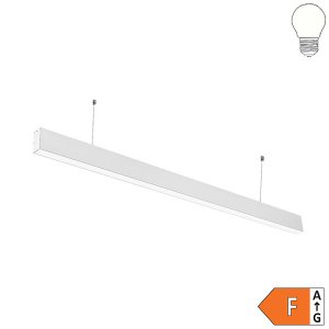 50W LED Linearleuchte mit Abhängung UGR19 weiß neutralweiß