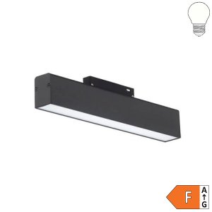 12W LED Leuchte 30cm für 48V Stromschiene Magnetic Line R35 schwarz neutralweiß