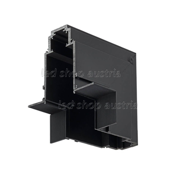 Eckstück Einbau vertikal für 48V Stromschiene Magnetic Line R35 schwarz