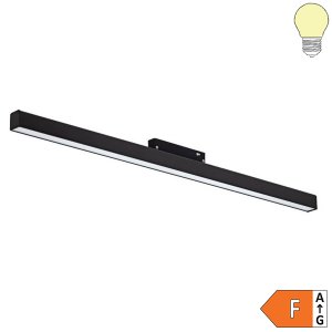 18W LED Leuchte 60cm für 48V Stromschiene Magnetic Line R20 schwarz warmweiß