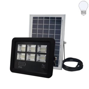 LED SMD Fluter SOLAR 12W 900LM inkl. SOLAR Panel und FB