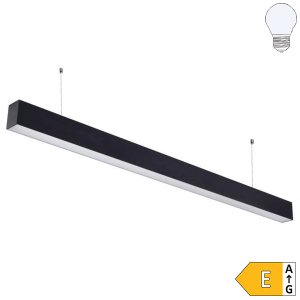 LED Linearleuchte 40W Slim Professional mit Abhängung schwarz kaltweiß