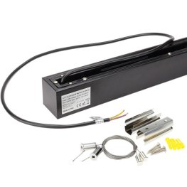 LED Linearleuchte mit Abhängung 40W V2 schwarz neutralweiß