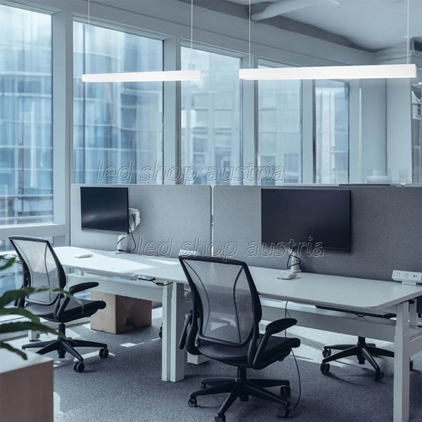 LED Linearleuchte mit Abhängung 40W V2 schwarz neutralweiß