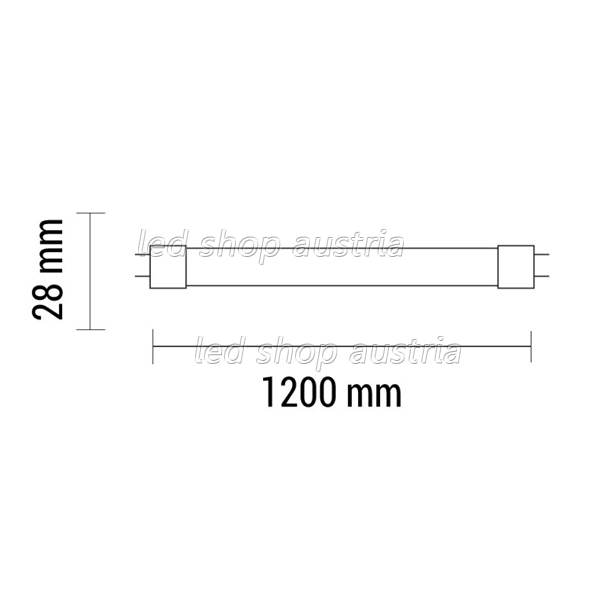 120cm G13/T8 LED SMD Röhre 1620lm 18W einseitiger Anschluss kaltweiß