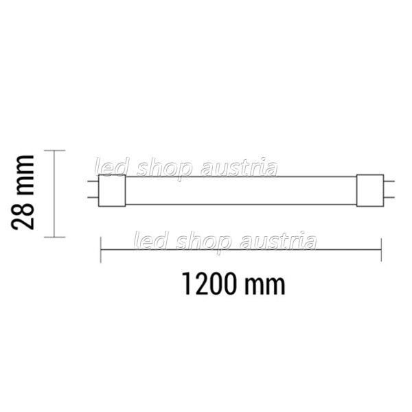 120cm T8 LED SMD Röhre 2100lm 18W einseitiger Anschluss kaltweiß