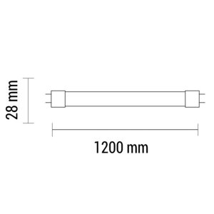 120cm T8 LED SMD Röhre 2100lm 18W einseitiger Anschluss neutralweiß