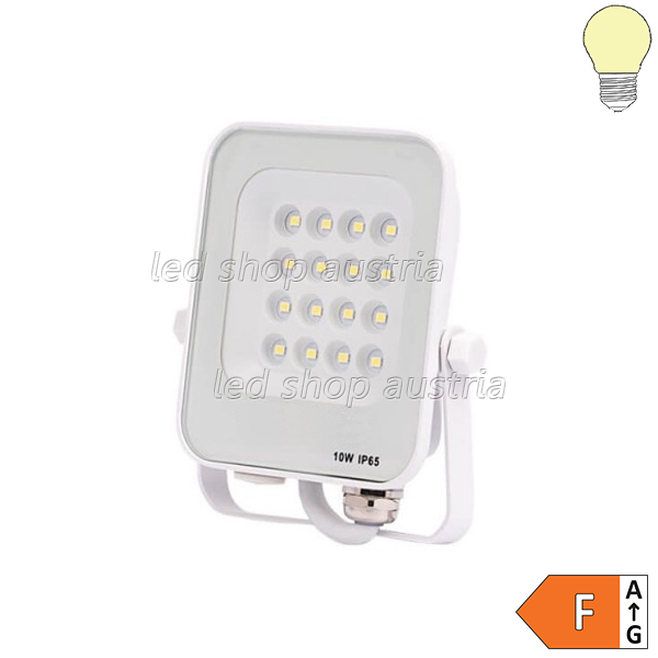 LED SMD Fluter weiß 90° Abstrahlwinkel 10W warmweiß