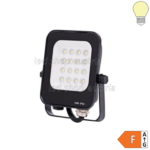 LED SMD Fluter schwarz 90° Abstrahlwinkel 10W warmweiß