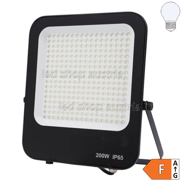 LED SMD Fluter schwarz 90° Abstrahlwinkel 200W kaltweiß