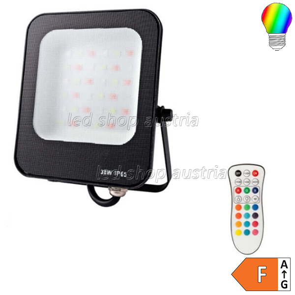 RGB LED Fluter mit Fernbedienung 30W IP65