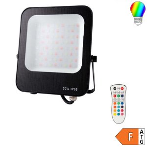 RGB LED Fluter mit Fernbedienung 50W IP65