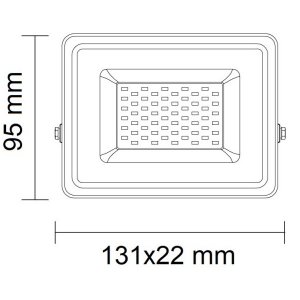 LED Fluter SMD SLIM Professional weiß 10W kaltweiß