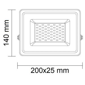 LED Fluter SMD SLIM Professional weiß 30W kaltweiß