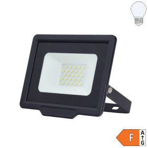 LED SMD Fluter Diskont schwarz 20W kaltweiß