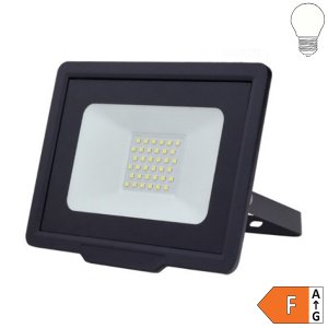 LED SMD Fluter Diskont schwarz 30W neutralweiß