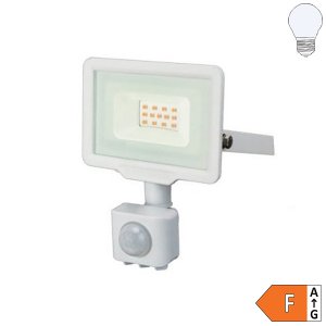 Outdoor SMD LED Fluter 10W weiß mit PIR Sensor kaltweiß