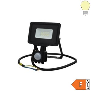 Outdoor SMD LED Fluter 10W schwarz mit PIR Sensor V2 warmweiß